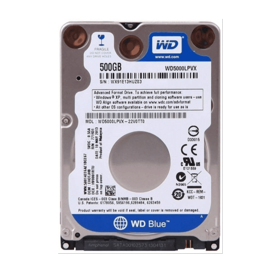 500GB Laptop Hdd